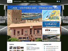 Tablet Screenshot of gareroutieresafi.com